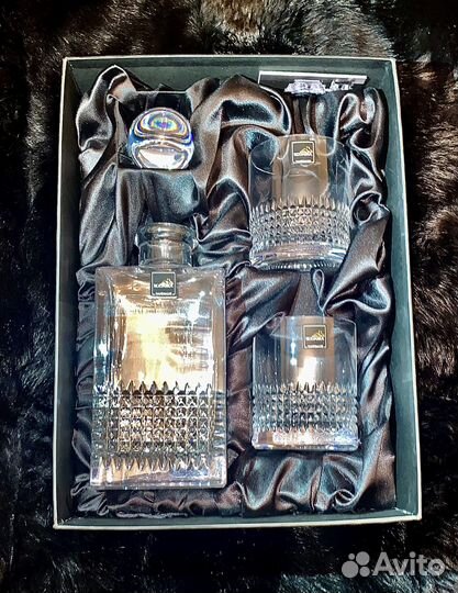 Набор для виски Rogaska Diamond графин и 2 стакана