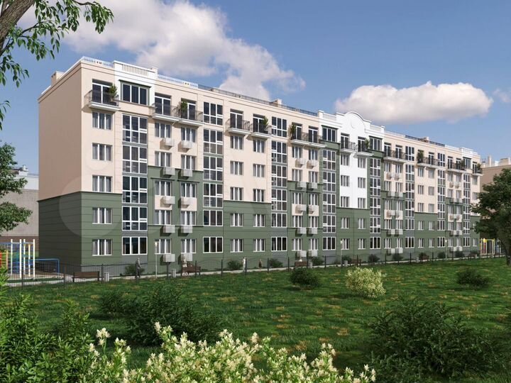 2-к. квартира, 59,8 м², 6/6 эт.