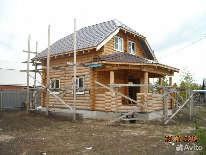 Строительство домов, бань (Брус, бревно)