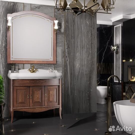 Тумба с раковиной Opadiris Лоренцо 100 светлый оре