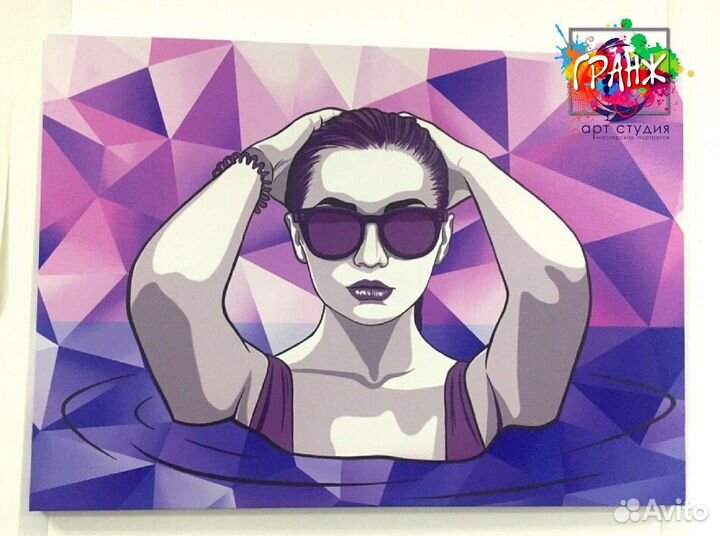Портрет по фото в стиле Поп Арт в Казани