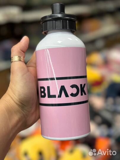 Металлическая бутылка термос Блэк пинк Black pink