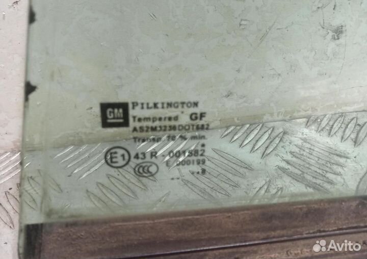 Стекло двери задней левой (форточка) Opel Astra H