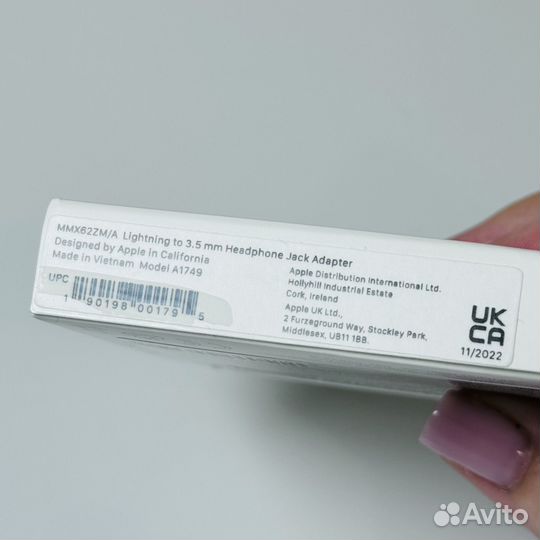 Адаптер переходник AUX Lightning Apple оригинал