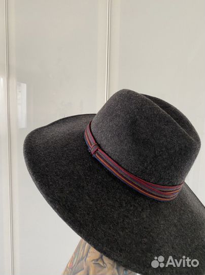 Шляпа фетровая с прямыми полями zara