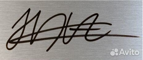 Хабиб Нурмагомедов автограф на металле сувенир