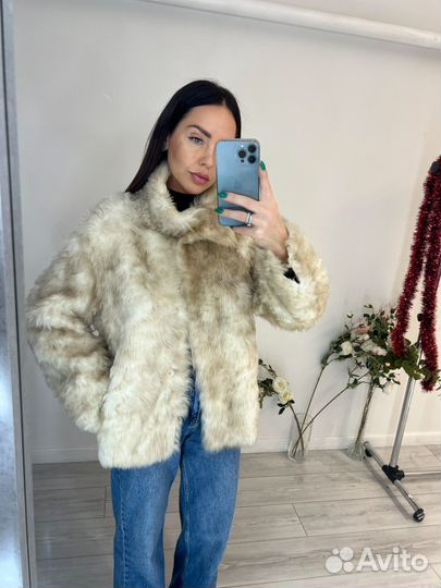 Шуба из тиградо двусторонняя 65 см