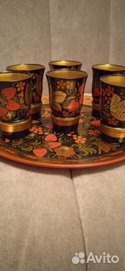 Посуда хохлома. Набор для напитков