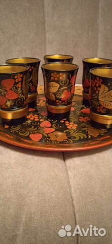 Посуда хохлома. Набор для напитков