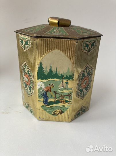 Жестяная банка из под чая