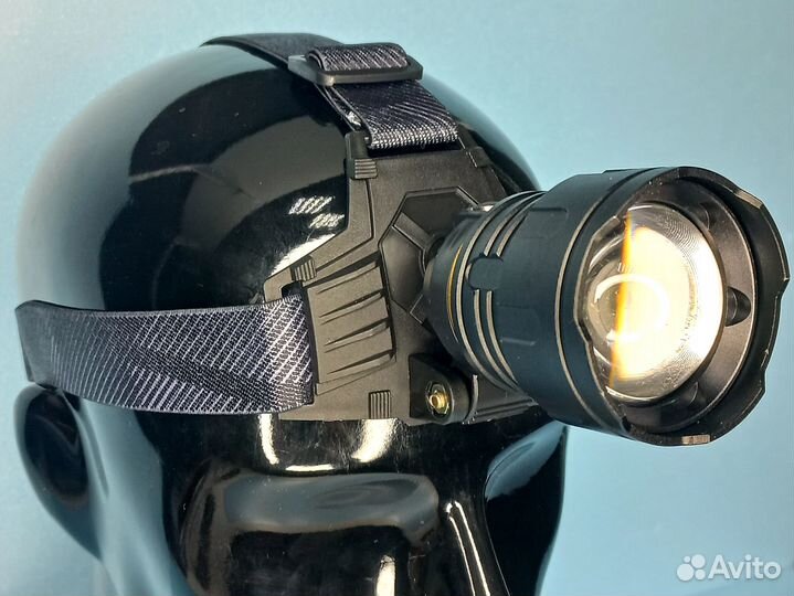 Фонарь налобный Горный 300Вт работа от 3акб