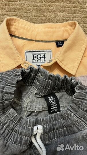 Рубашка и джинсы h&m для мальчика 104