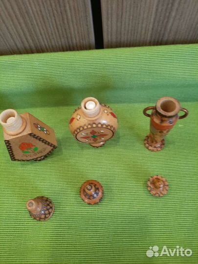 Розовое масло, духи, флаконы от духов/масла винтаж