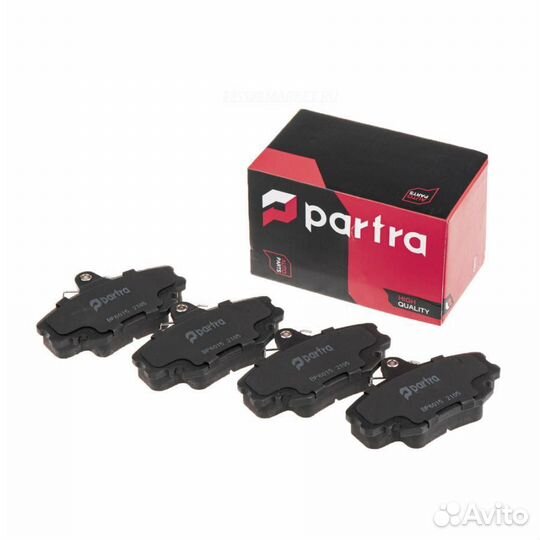 Partra BP6015 Колодки тормозные дисковые перед пра