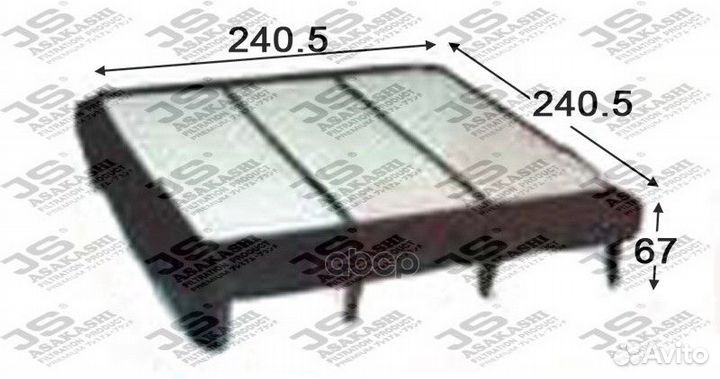 Фильтр воздушный a3505 JS Asakashi