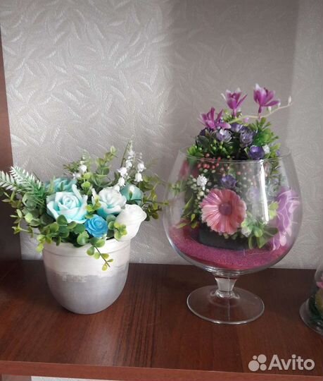 Букеты из мыльных цветов