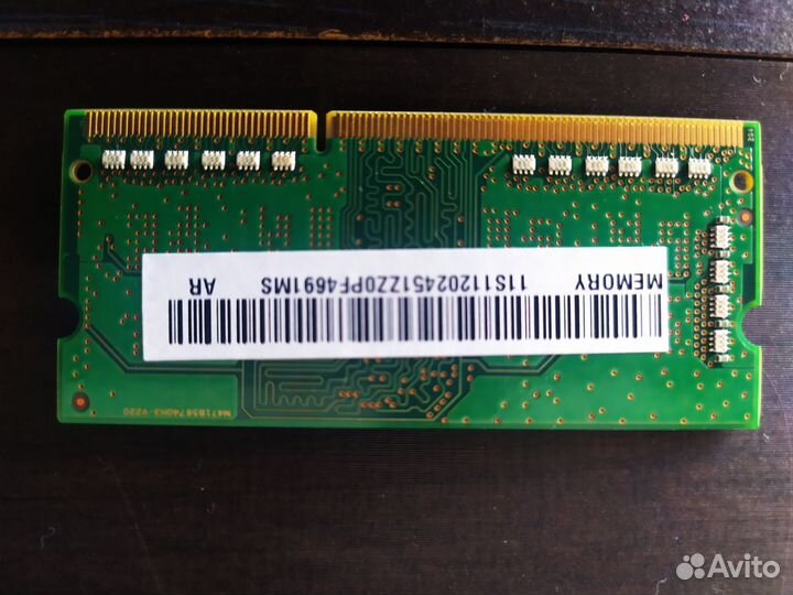 Оперативная память ddr3L для ноутбука 2 Гб