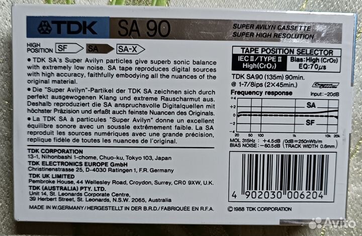 Аудиокассеты TDK