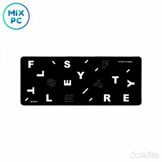Коврик для мыши A4Tech FStyler FP75 черный/белый
