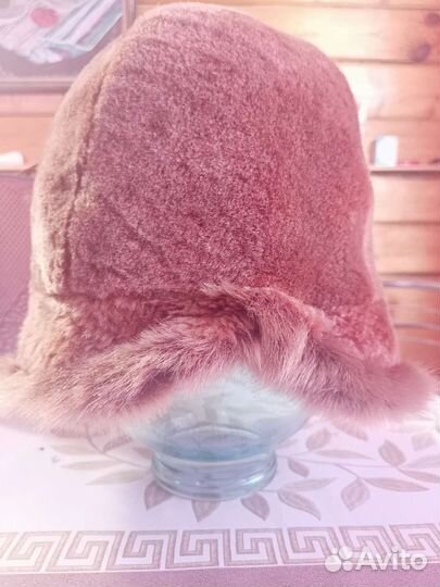 Шапка натуральный мех. Мутон