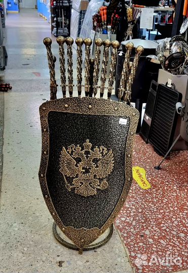 Набор шампуров+ щит+набор для камина