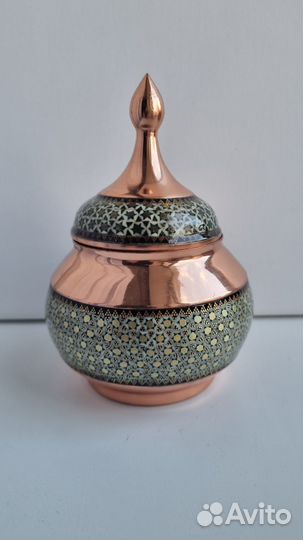 Ваза конфетница медь