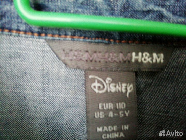 Рубашка джинсовая с Микки Маусом