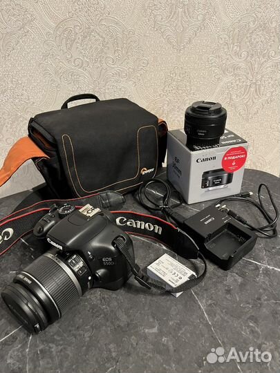Зеркальный фотоаппарат canon 550d