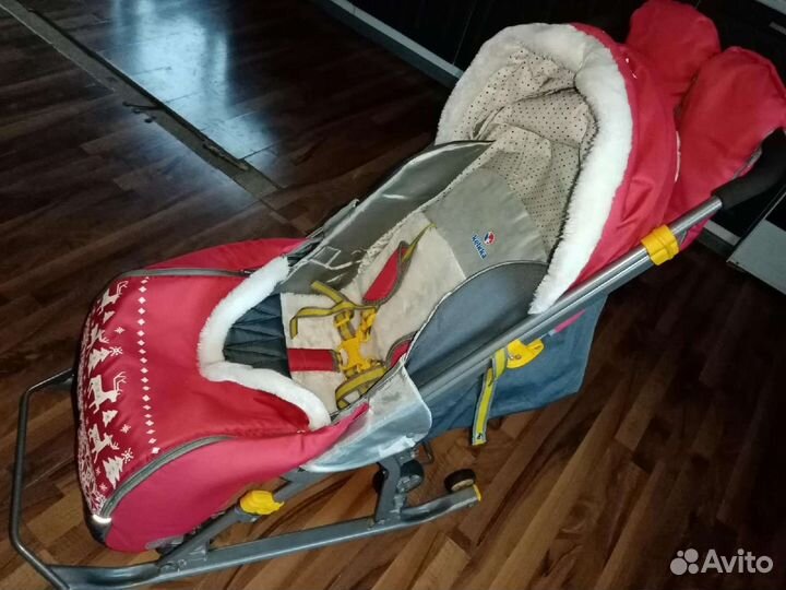 Детские санки коляска
