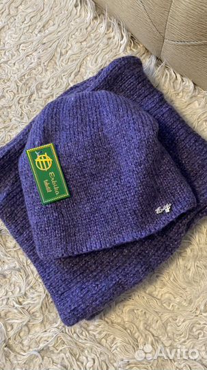 Комплект шапка и снуд зимний новый