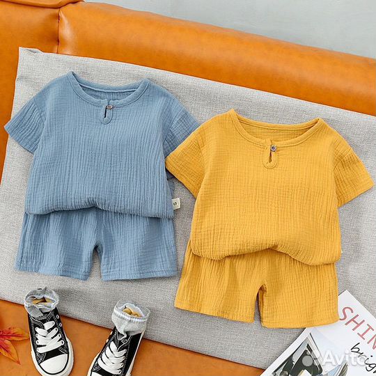 Муслиновый костюм 86,92,98,104