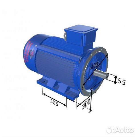 Электродвигатель аир 200L2 (45кВт/3000об.мин)