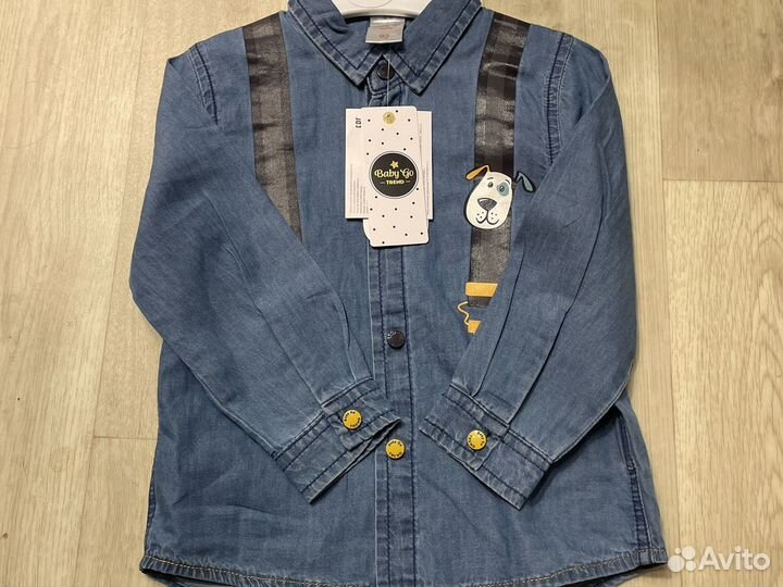 Рубашка для мальчика новая 92