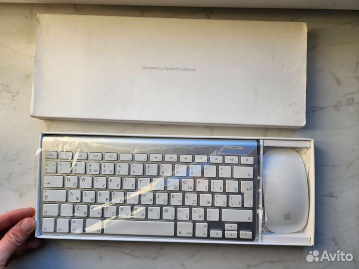 Клавиатура Apple Wireless Keyboard+мышь MagicMouse