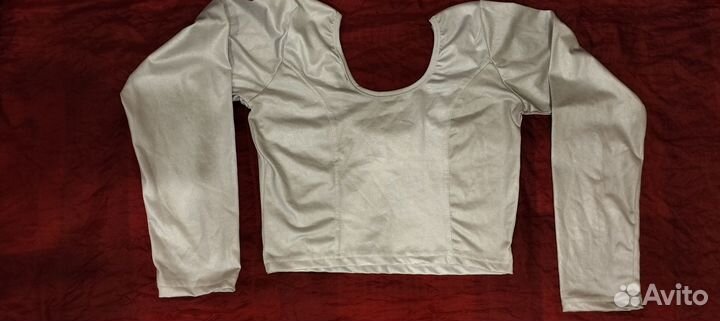 Индийские чоли,золотые и серебряные,трикотаж