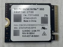 Внутренний SSD-диск SSD WD sn740 2TB. Накопитель