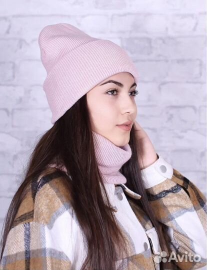 Новый комплект шапка со снудом
