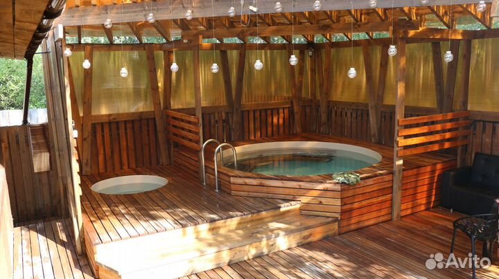 LES - Березовая банька на дровах (бассейн, купель)