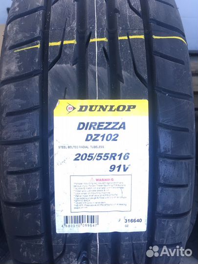 ほぼ新品 99% 2021 年 Dunlop Dirrezza DZ101 205/55 R16-