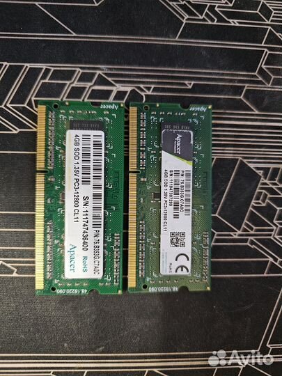 Оперативная память ddr3L ddr4 sodimm dimm