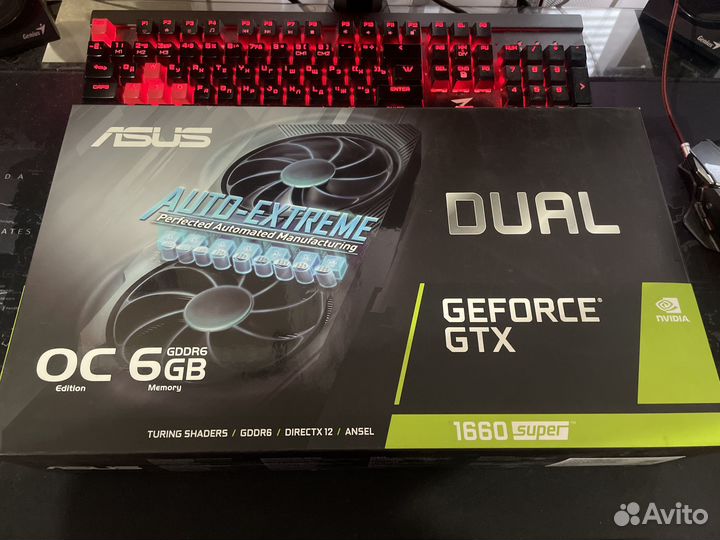 Видеокарта GTX 1660 super Asus Evo OC