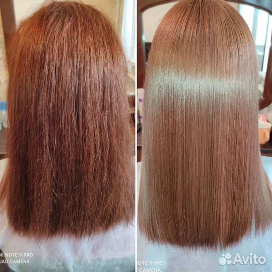 Кератиновое выпрямление, ботокс волос, нонапластик