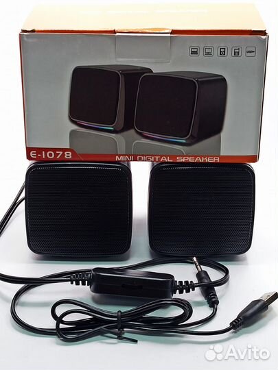 Колонки для компьютера 6 Вт питание от USB Е-1078