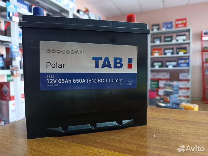 Аккумулятор 65 Ач Tab на Hyundai Kia Toyota Mazda