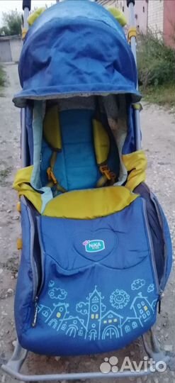 Детские санки коляска Ника 7