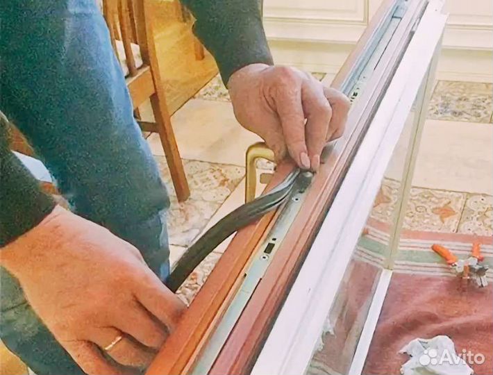 Замена уплотнителя в деревянных окнах