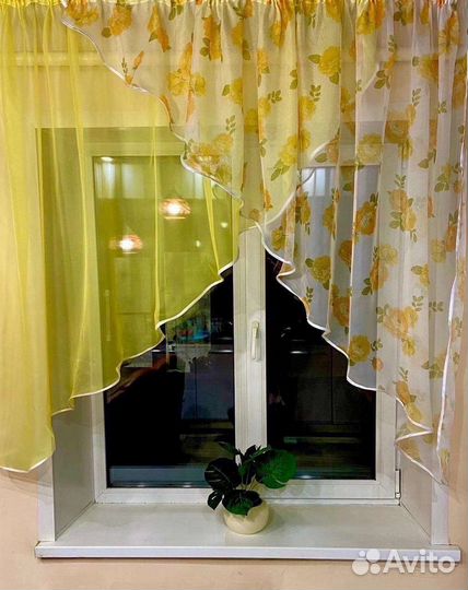 Тюль на кухню, новый