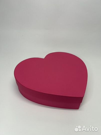 Подарочная коробка Сердце 27х25х5 см Фуксия