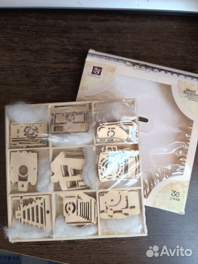 Деревянный чипборд высечки Prima Marketing винтаж