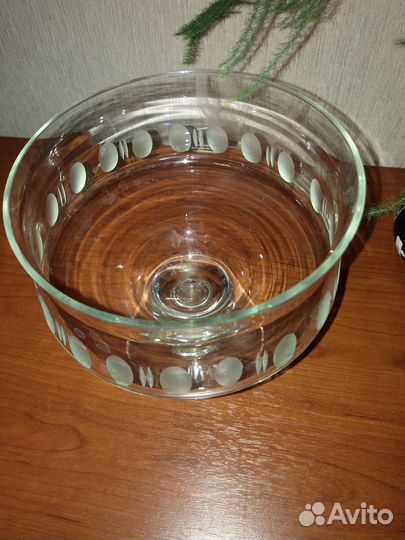 Ваза для фруктов на ножке СССР